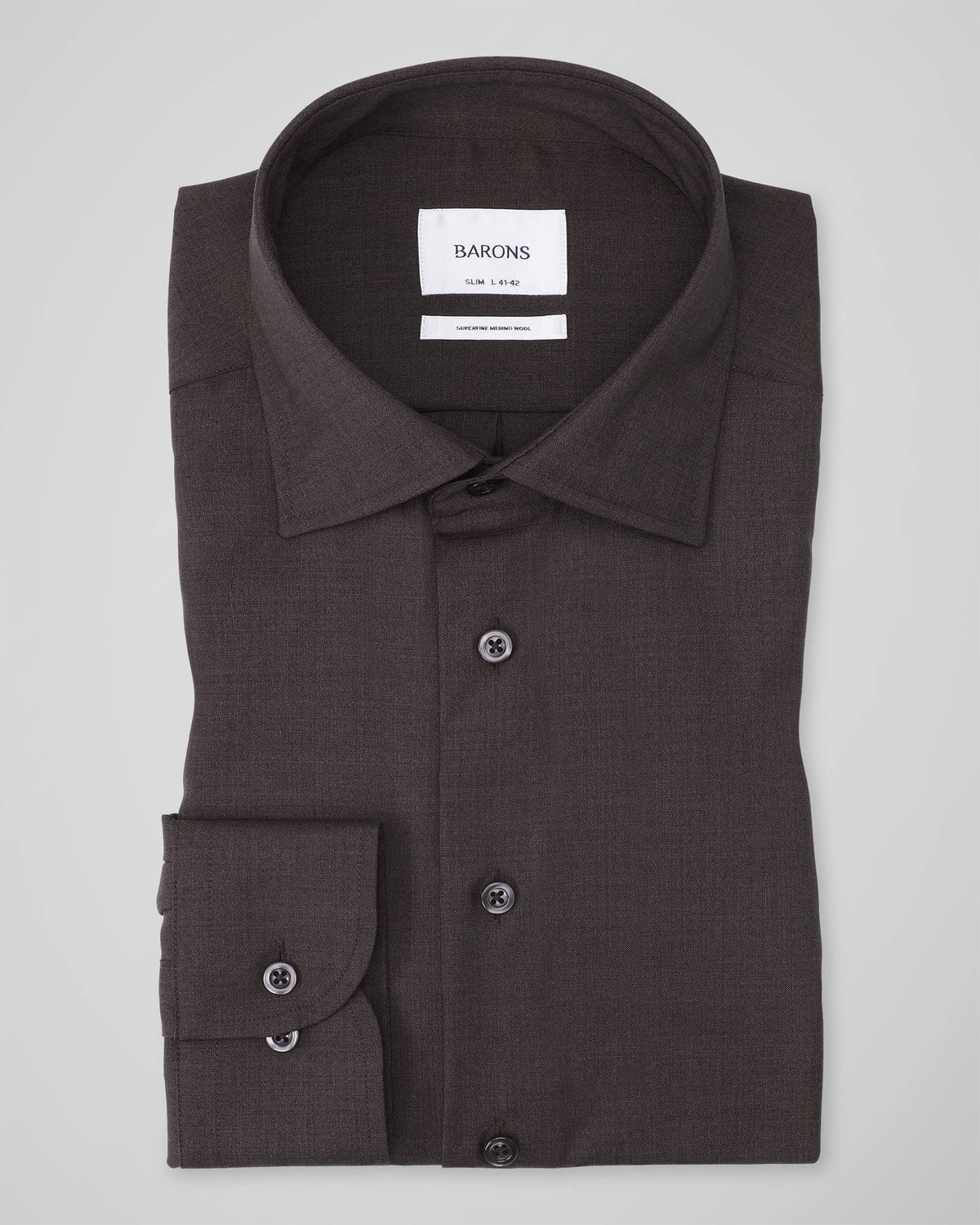 Merinoskjorten 2.0 | Dark Brown