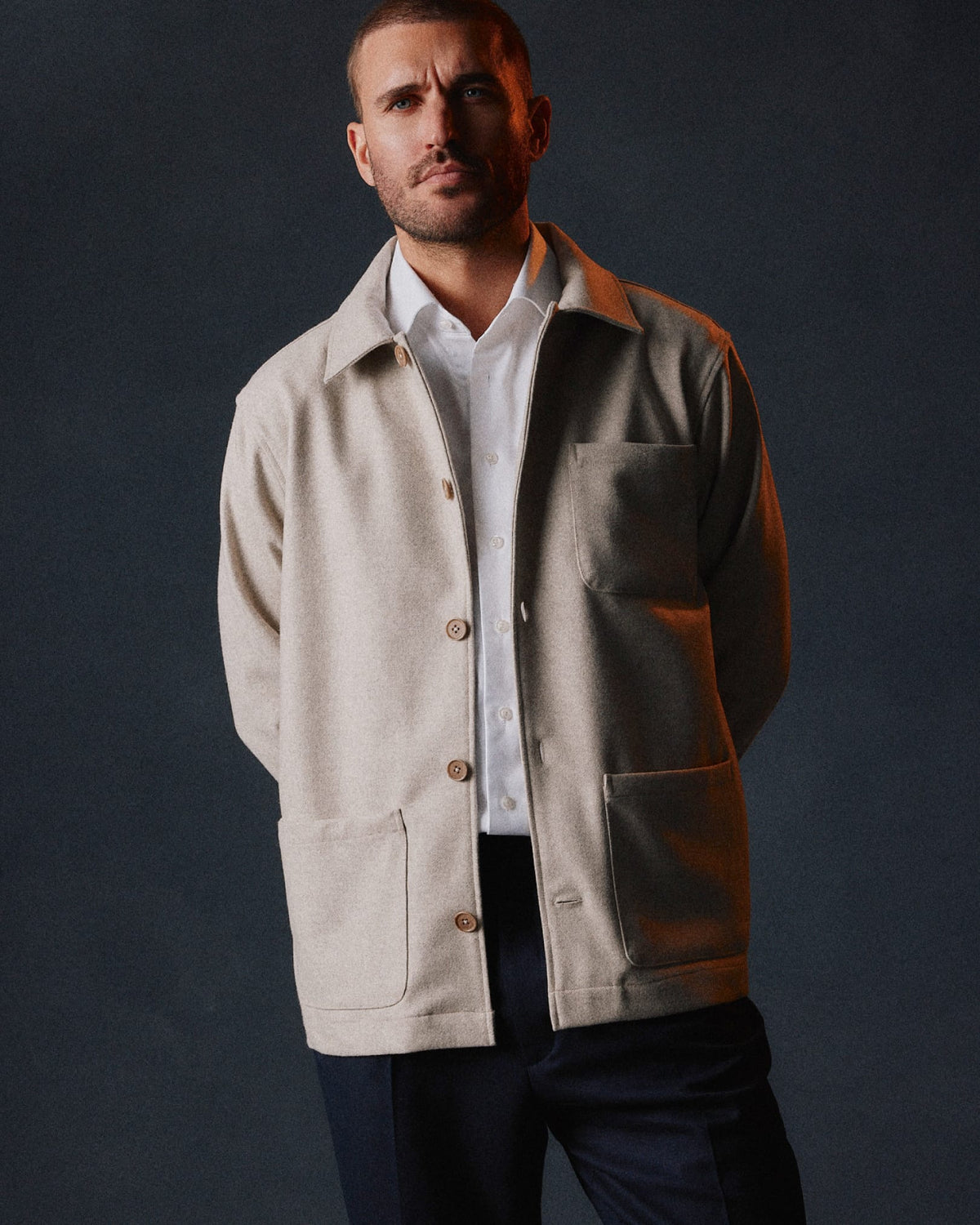 The Wool Overshirt | Sand