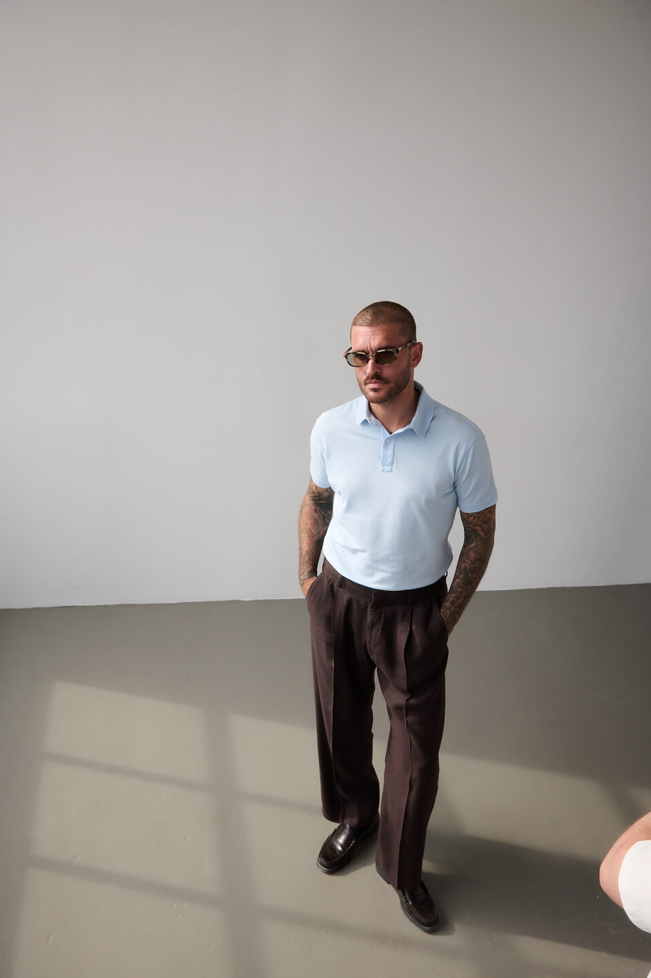 The Ambassador Polo | Light blue
